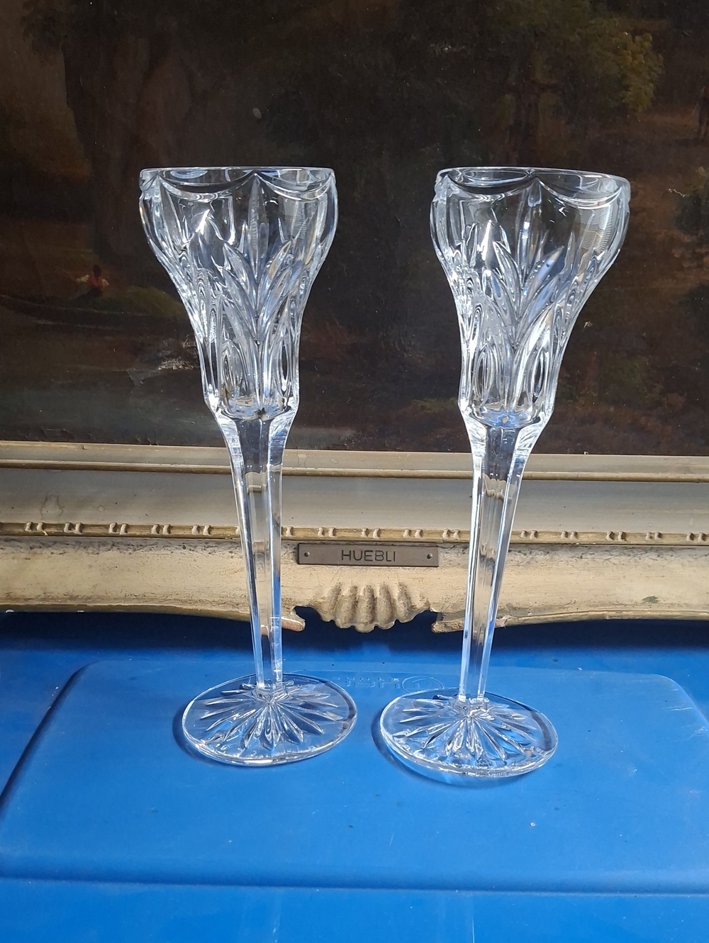 Vintage Crystal Candlesticks Marquis By Waterford